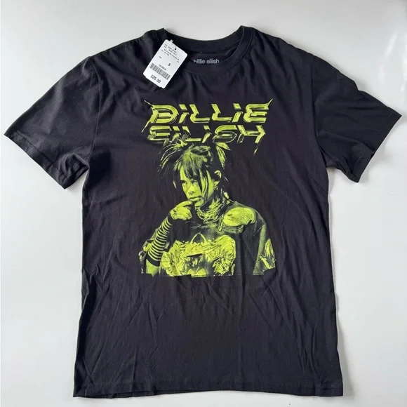 Tops | Billie Eilish 223 Lash Music Graphic Crew Tshirt Size S